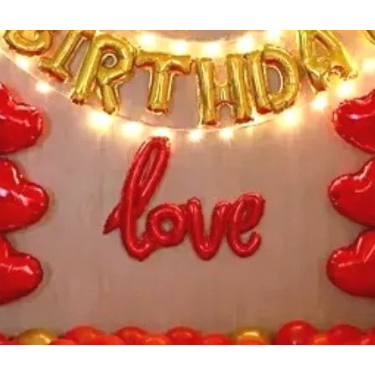 Golden Themed Birthday Magical Balloon Decor