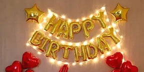 Golden Themed Birthday Magical Balloon Decor