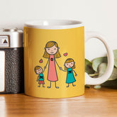Cute Mom Doodle Ceramic Coffee Mug For Mother's Day