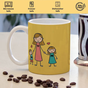 Cute Mom Doodle Ceramic Coffee Mug For Mother's Day