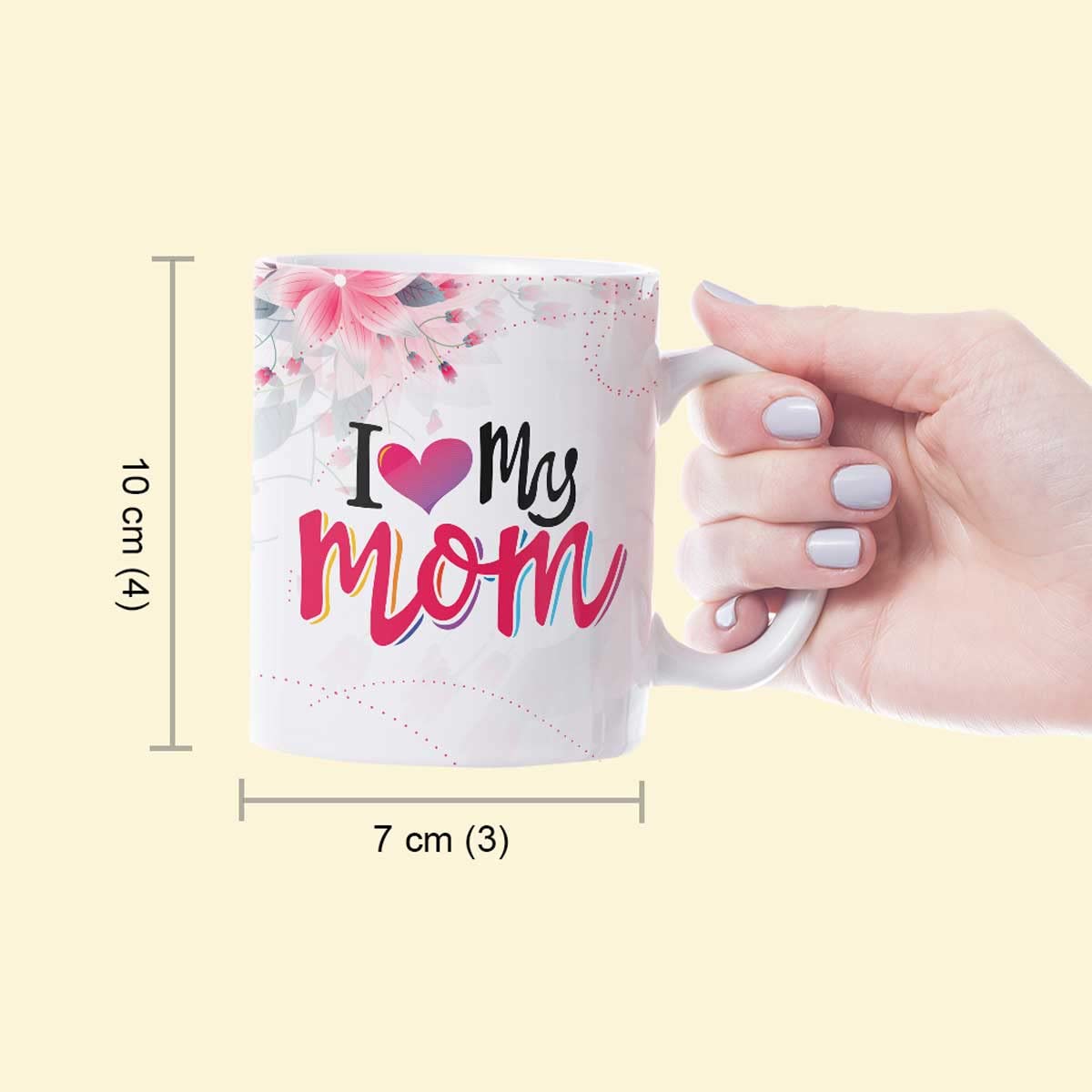 I Love My Mom Ceramic Coffee Mug Gift For Mother's Day