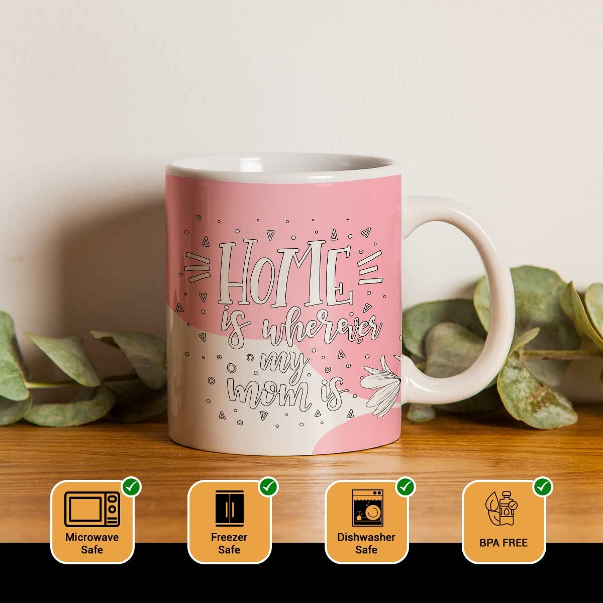 Personalized Mom Photo Ceramic Coffee Mug Gift For Mother's Day
