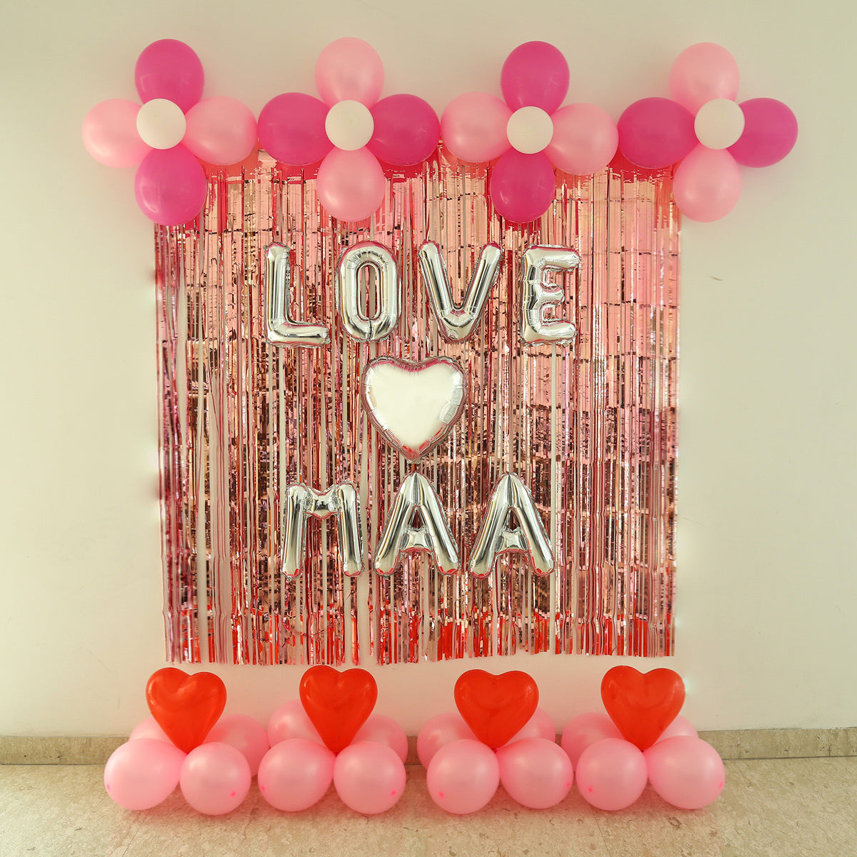 Love U Maa Balloon Decor-1