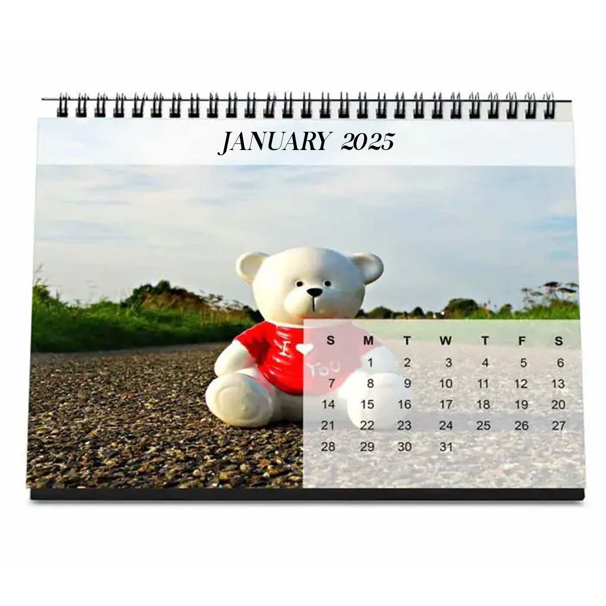 Personalized Desk Photo Calendar Gift For Valentine's Day 2