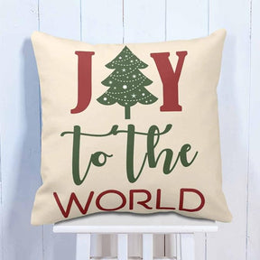 X-mas Joy To The World Cushion Gift For Christmas