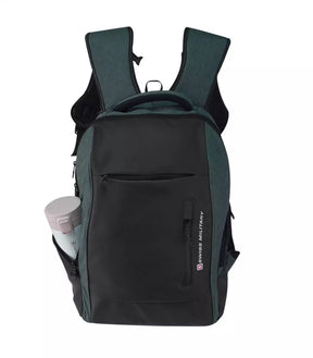 Laptop Backpack 28L With Anti-Theft Compartment, Grey & Black