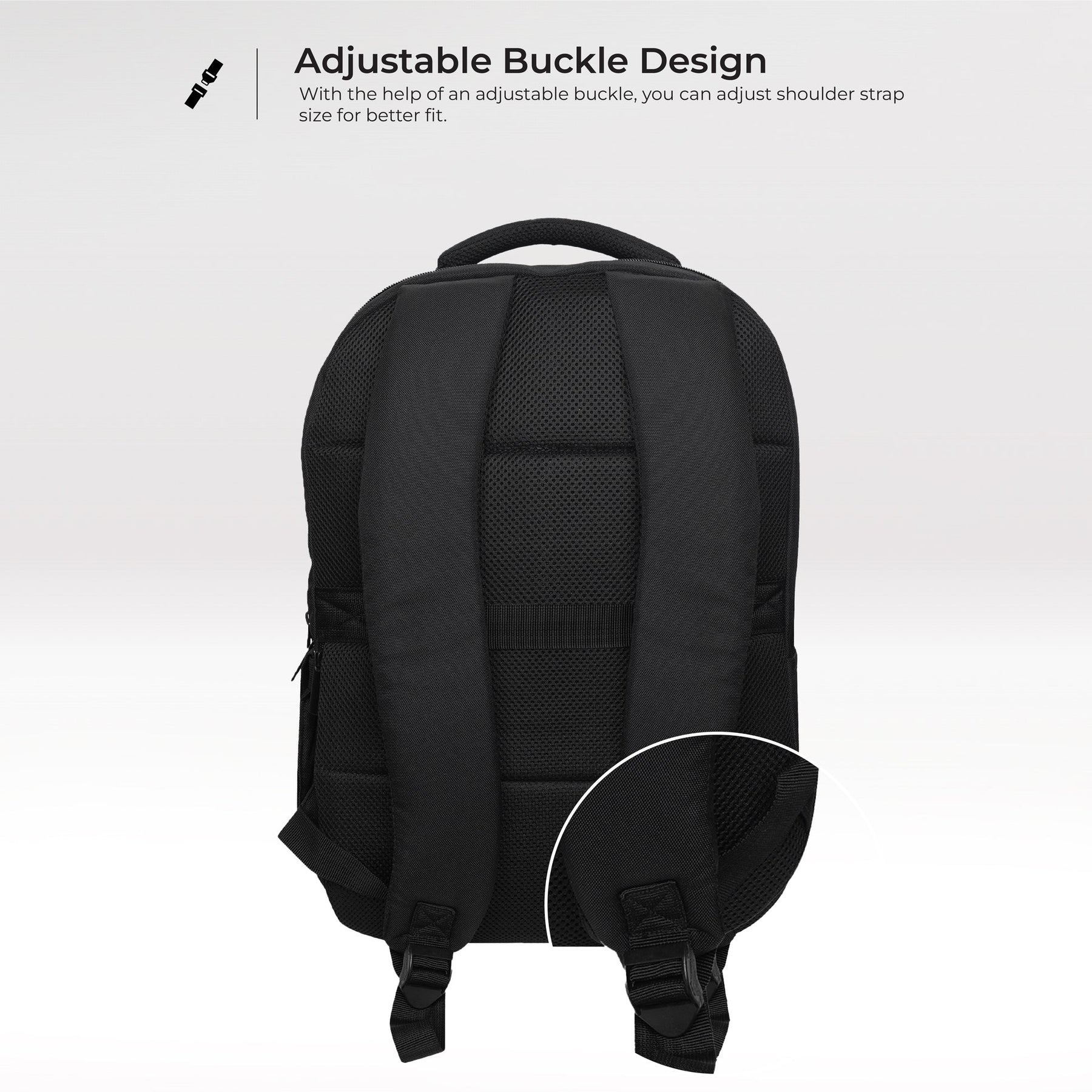 URBAN WOLF Business Casual 30L Dual Compartment Water Resistant Laptop Backpack (BLACK)