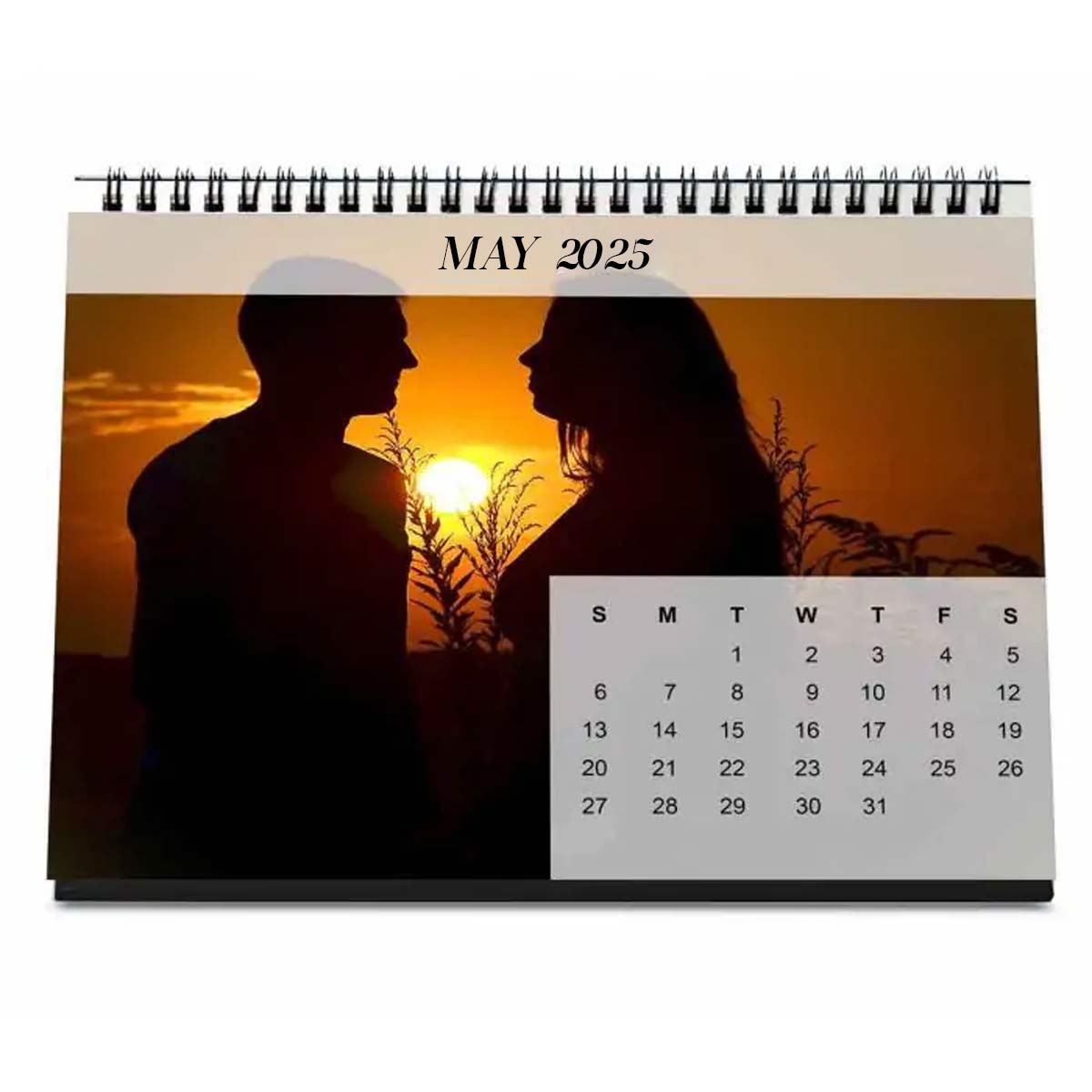 In My Heart Personalised Desk Calendar