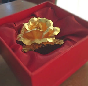 Beautiful Golden Rose In 24K Gold Foil