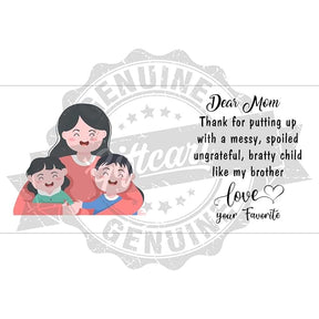 Dear Mom Coffee Mug Gift For Mother's Day, Birthday