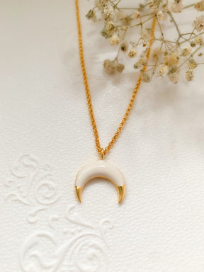 Moon Boomerang Necklace