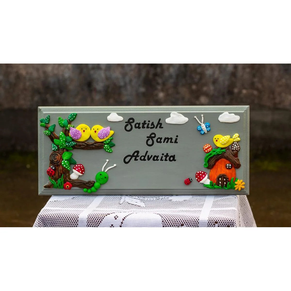Nature Themed Nameplate