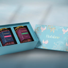 Noor Gift Box (Rose Almond - 180 Gram & Pan Raisins - 200 Gram )