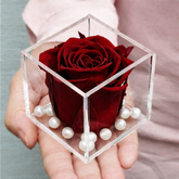 Real Preserved Forever Rose Red Online | Long Lasting Flower - Giftcart