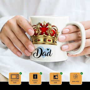 Royal Coffee Mug Gift Set For Mom & Dad-set Of 2