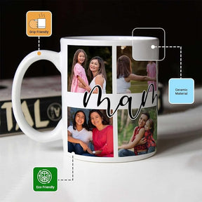 Personalized Photo & Name Coffee Mug Gift For Mom