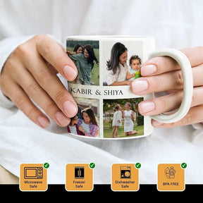 Personalized Photo & Name Coffee Mug Gift For Mom