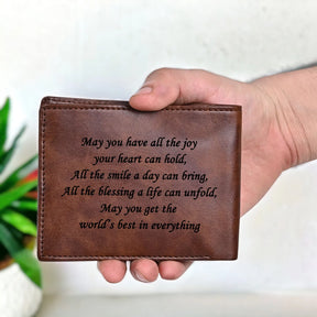 Personalized Photo Wallet for Men (Brown)