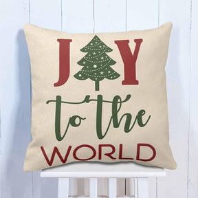 X-mas Joy To The World Cushion Gift For Christmas
