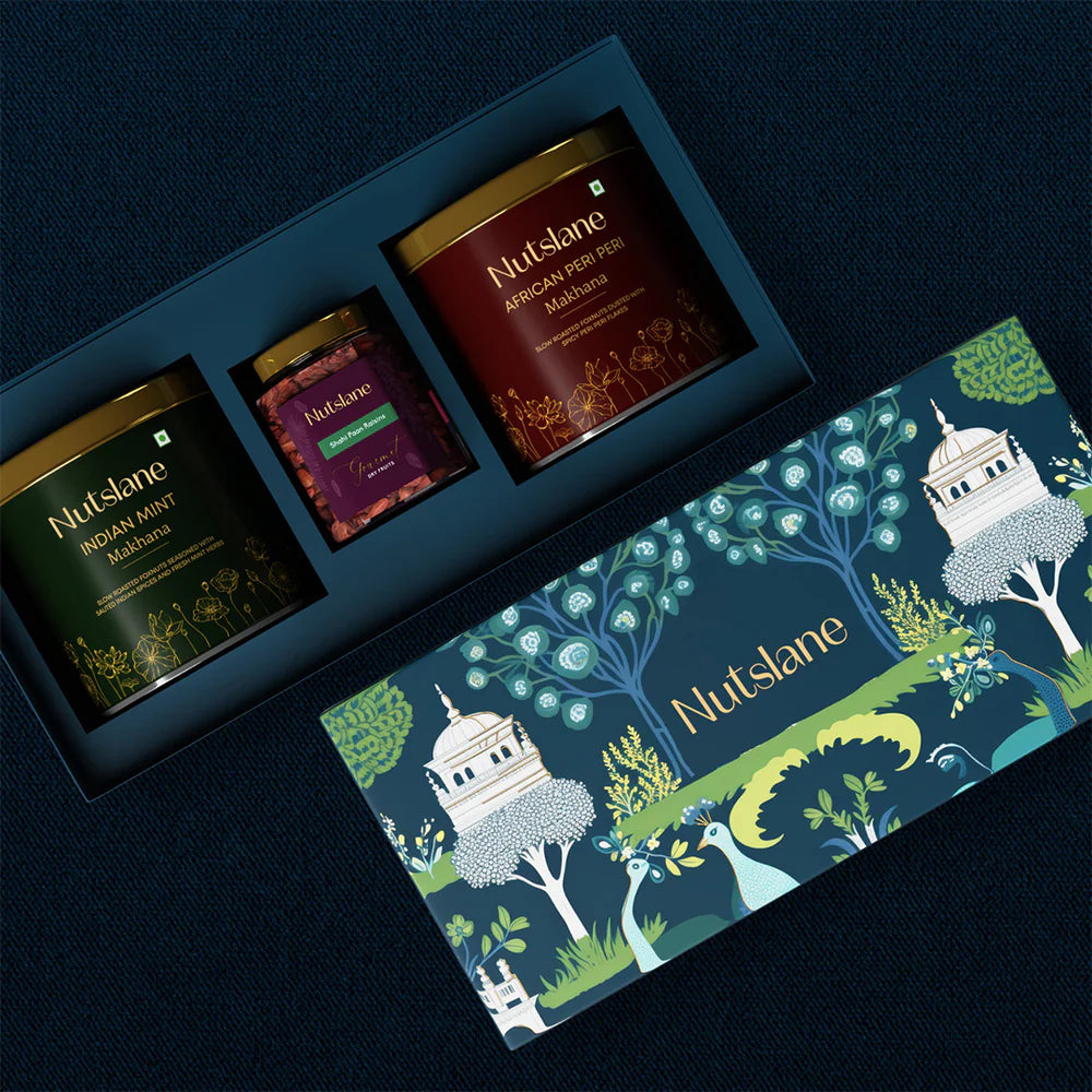 Sanjh (Rose Almond - 80 Gram, Peri Peri makhana - 50 Gram , Mint Makhan - 50 Gram )