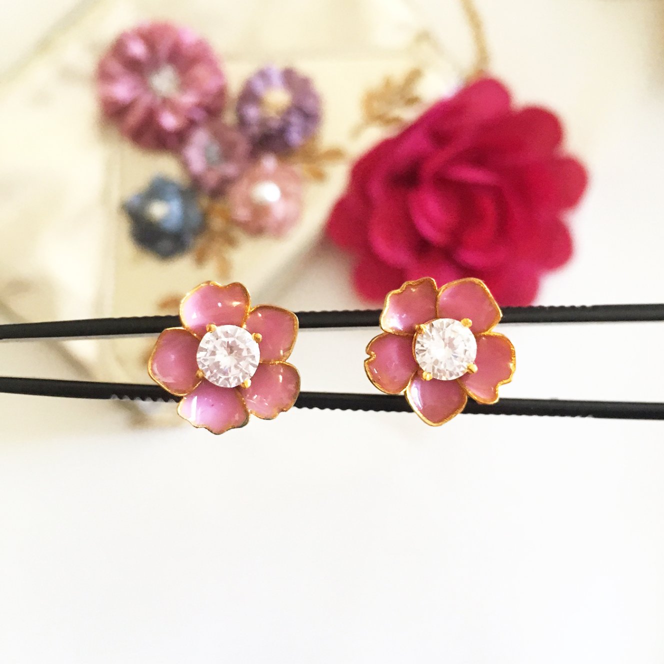 Sakura Detachable Ear Studs