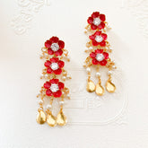 Sakura Elite earrings with Gold petals