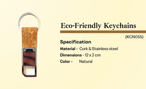Cork keychain-Natural