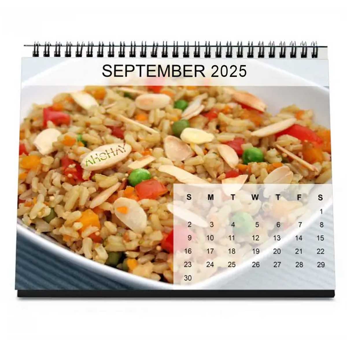 Personalised Calendar For a Big Foodie