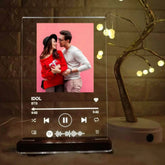 Personalized LED Acrylic Spotify Photo Frame With Light Stand