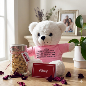 Cashew & Teddy Gift Hamper For Mother's Day, Birthday