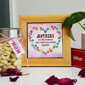 Mothers Day hamper with Cashew Nuts & table top-5