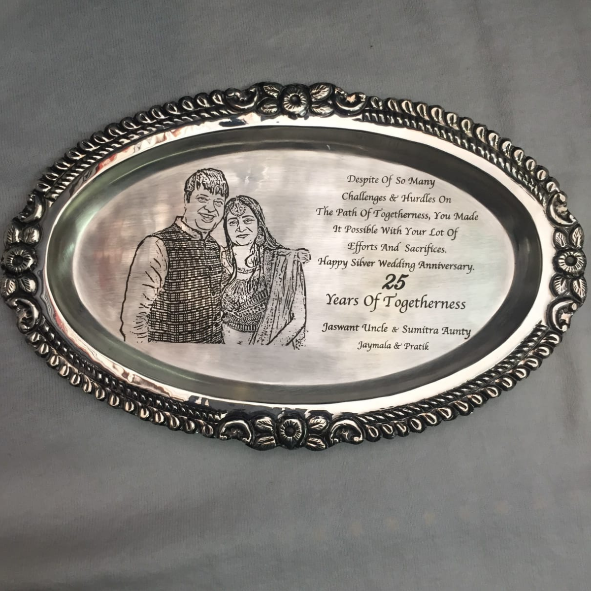 Personalised Silver Tray