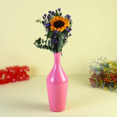 Sun Flower and Eucilyptus Vase Arrangement