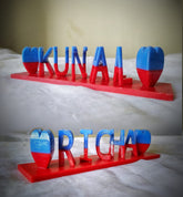 Personalized Dual Letters Illusion Flip Nameplate