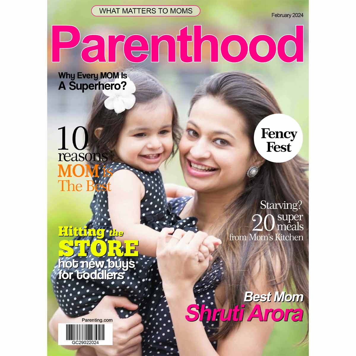 Personalised Parenthood Magazine Cover - Digital