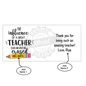 Heartfelt Tribute Ceramic Teacher Mug