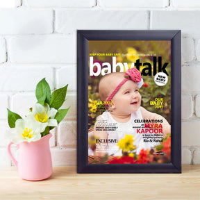 Baby Talk New Baby Personalised Magazine Cover