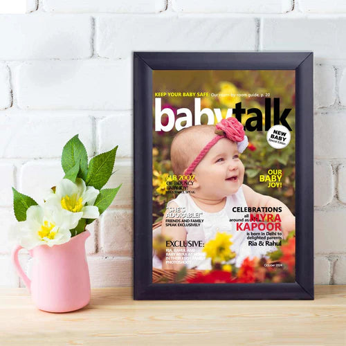 Baby Talk New Baby Personalised Magazine Cover