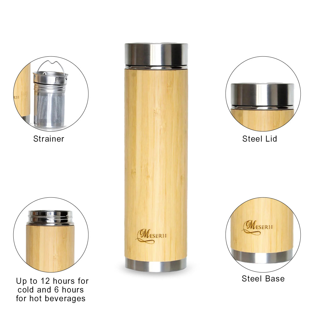 Hydra Trek 700 ml Stainless Steel Water Bottle | Double Wall Vacuum Insulated Flask