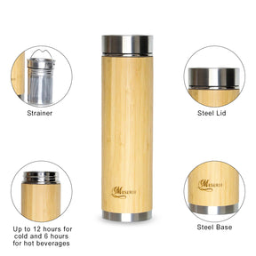 Hydra Trek 700 ml Stainless Steel Water Bottle | Double Wall Vacuum Insulated Flask