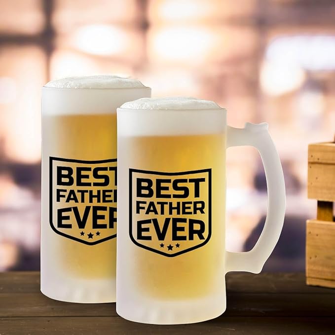 Best Ever Father Frosted Beer Mug