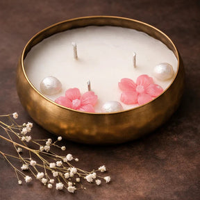 Rose Scented Urli Candle