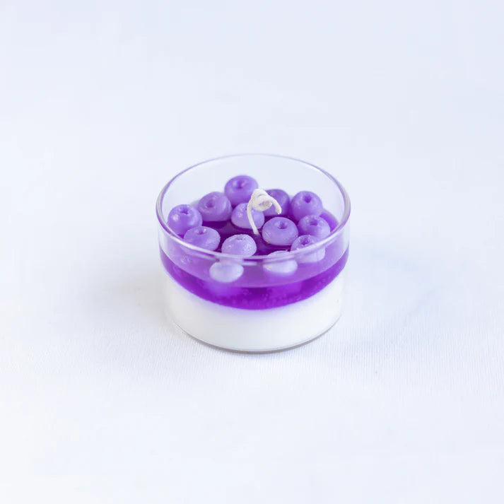 Set Of 1 Raspberry And 2 Blueberry Desert Candle