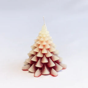 Set Of 2 Shaded Christmas Tree Candles