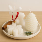 Set Of 3 Christmas Candles