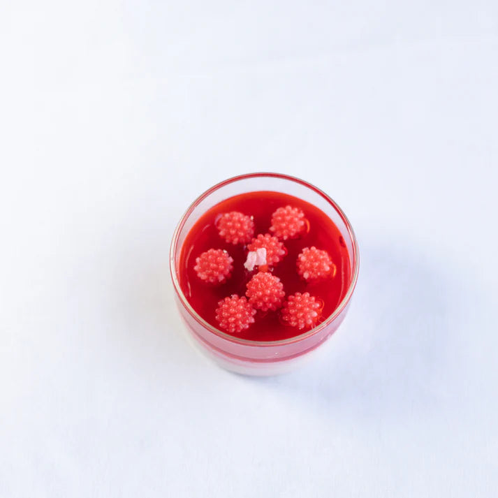 Set Of 1 Raspberry And 2 Blueberry Desert Candle