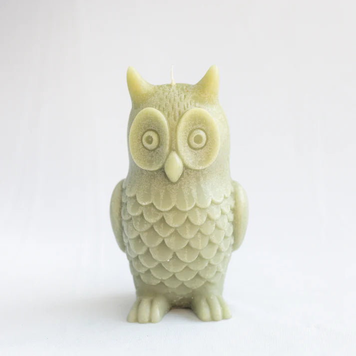 Set of 4 Decorative Owl Candles