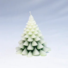 Set Of 2 Shaded Christmas Tree Candles