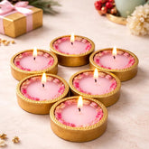Set of 6 Golden Mitti Diyas Scented