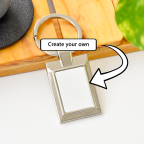 Rectangle Create Your Own keychain